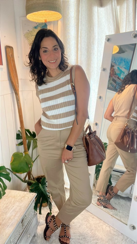 Blusa Tricot Marinheira Listrada