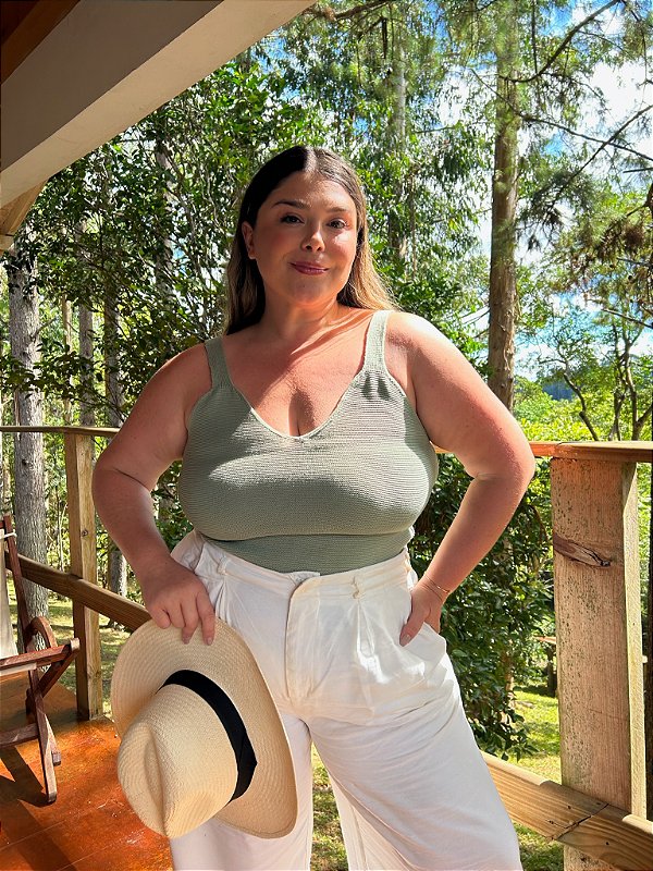 Blusa Tricot Alcinha