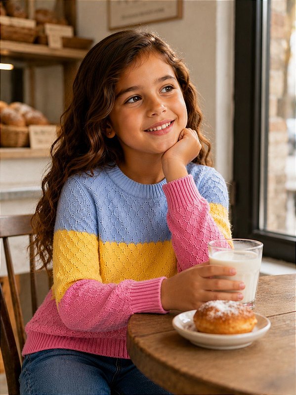 Blusa Infantil Arco Iris