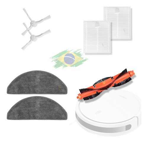 Kit Peças Para Aspirador Pó Xiaomi Robô Vacuum E10 E12 B112