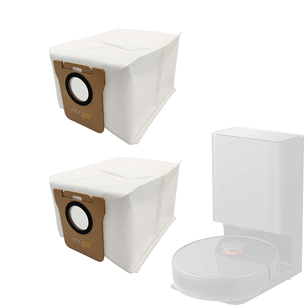 Kit 02 Saco Coletor Base Xiaomi Vacuum Mop 2 Ultra Stytj05zhmw
