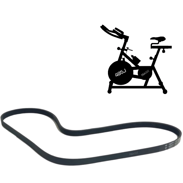 Correia Para Bicicleta Ergométrica Spinning 495J 1257 mm