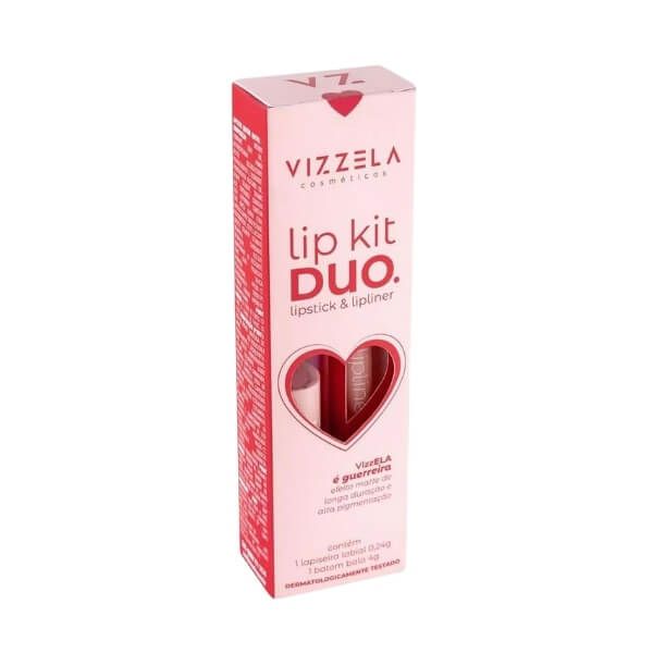 Lip kit Duo lápis de boca e batom em bala - Vizzela [Val.]