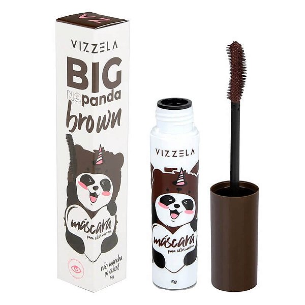 Máscara de cílios Big No Panda Marrom Vizzela - Love Store Makeup - A sua  Loja de Maquiagem Online
