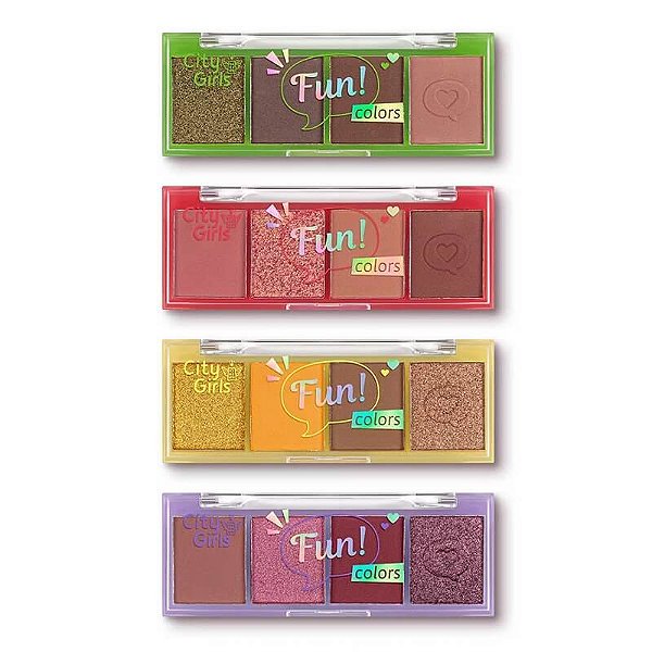 Paleta de sombras Fun Colors - City Girls