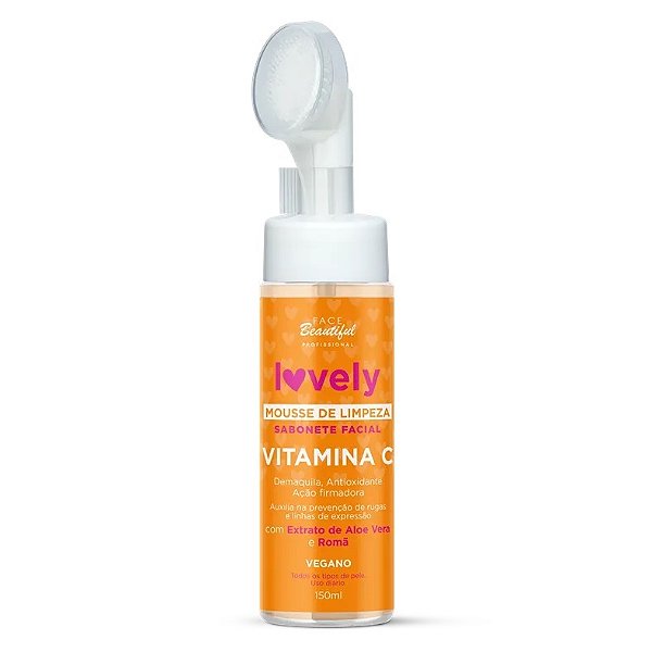 Mousse de limpeza Vitamina C - Face Beautiful