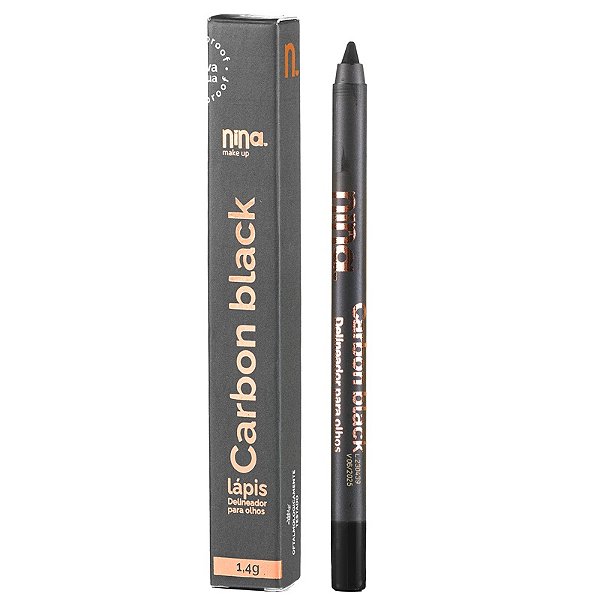 Lápis para Olhos Carbon Black - Nina Makeup
