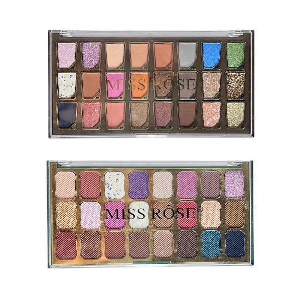 Paletas de sombras 24 cores * Miss Rose - Love Store Makeup - A sua Loja de  Maquiagem Online