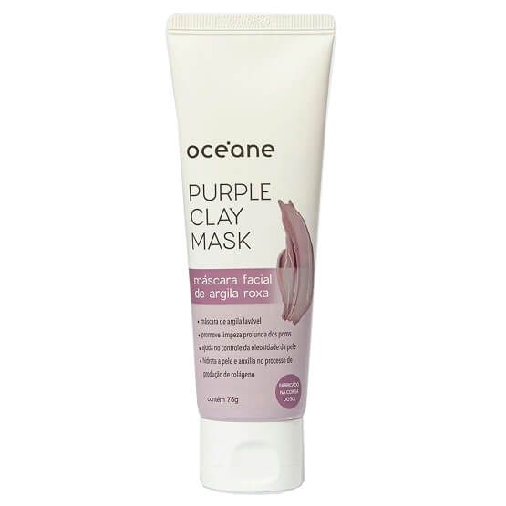 Máscara facial de argila roxa - Oceane