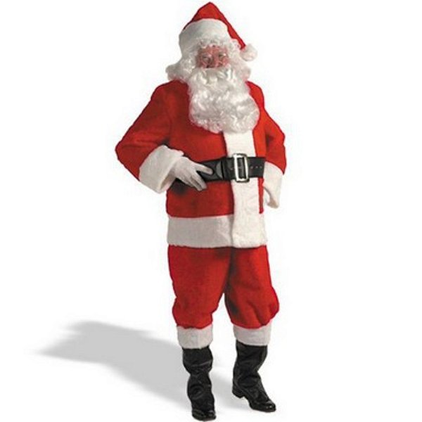 roupa de papai noel de luxo