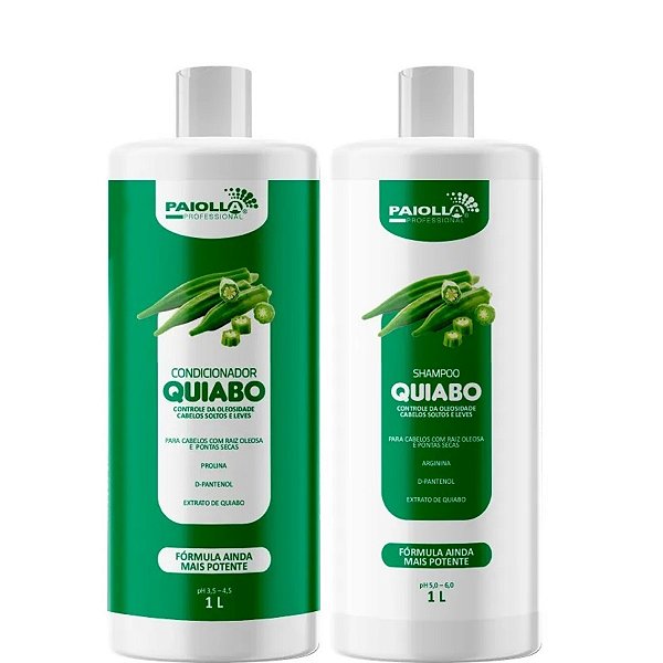 Paiolla Quiabo Shampoo e Condicionador Raiz Oleosa 2x1 Litro