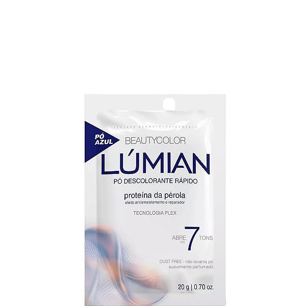 Pó Descolorante Beauty Color Lúmian Proteína da Pérola 7 Tons 20g