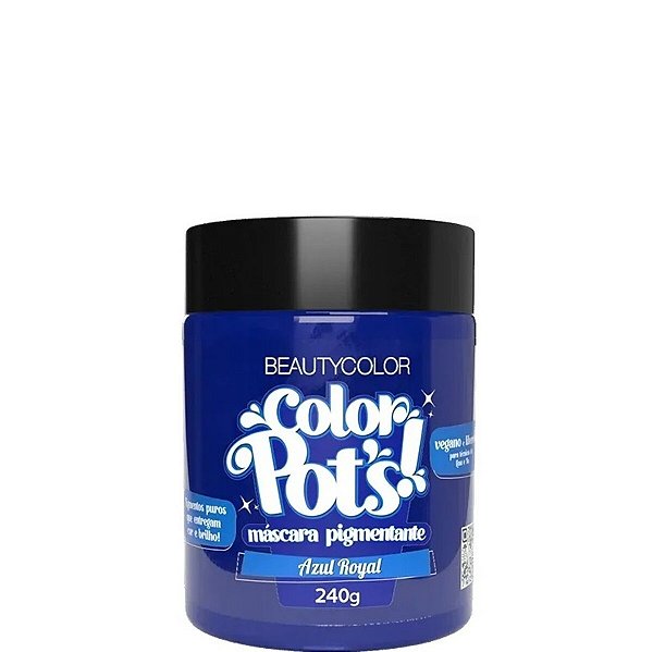 Beauty Color Color Pots Azul Royal Máscara Pigmentante 240g