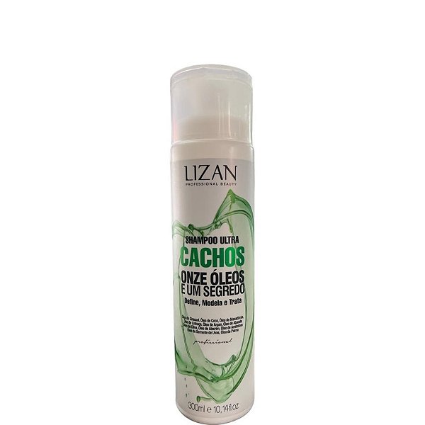 Lizan Shampoo Ultra Cachos Onze Óleos e Um Segredo 300ml