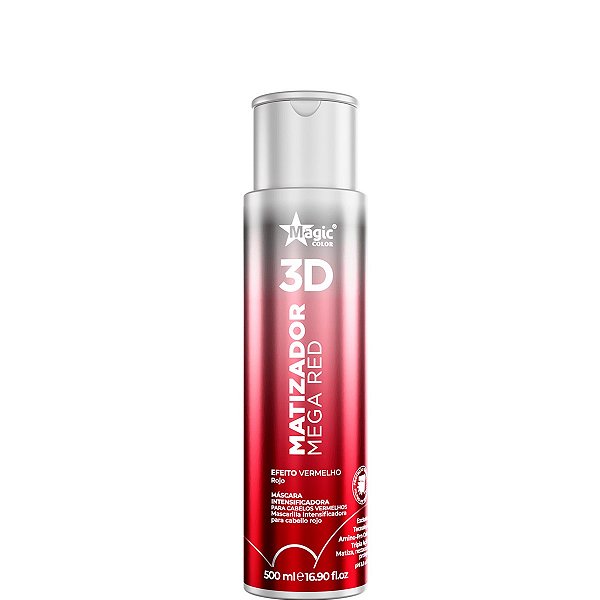 Magic Color Gloss Matizador 3D Mega Red Efeito Vermelho Intenso 500ml
