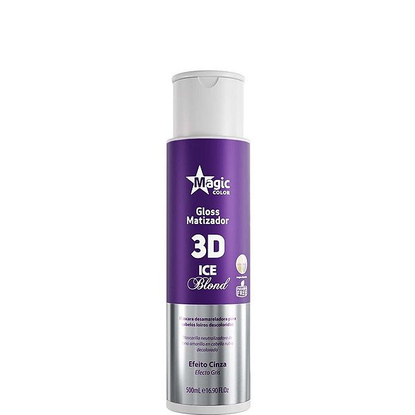 Magic Color Gloss Matizador 3D Ice Blond Efeito Cinza 500ml