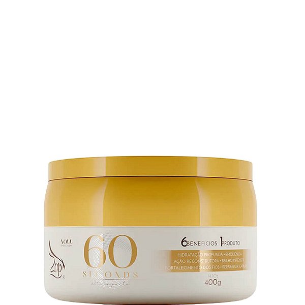 Zap 60 segundos Mascara Alto Impacto Hidratação Capilar - 400g