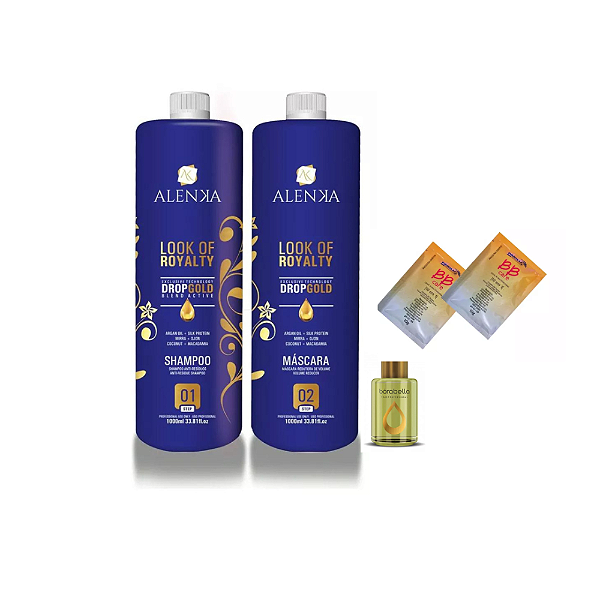 Royal Alenka Escova Progressiva Orgânica Sem Formol 2x1 L