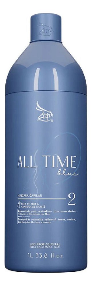 Zap All Time Blue Mascara Capilar Progressiva Matizadora 1l