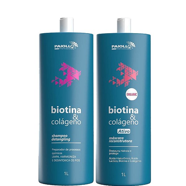 Paiolla Progressiva Biotina e Colágeno Sem Formol 2x1litro