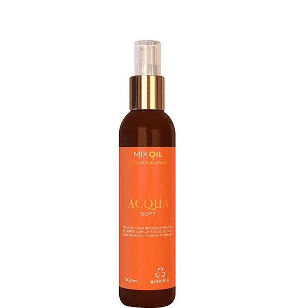 Grandha Mix Oil Coconut e Argan Acqua Soft Hidratar a Pele 200ml