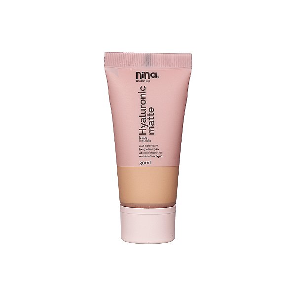 BASE LIQUIDA HYALURONIC MATTE COR 3 - NINA MAKEUP