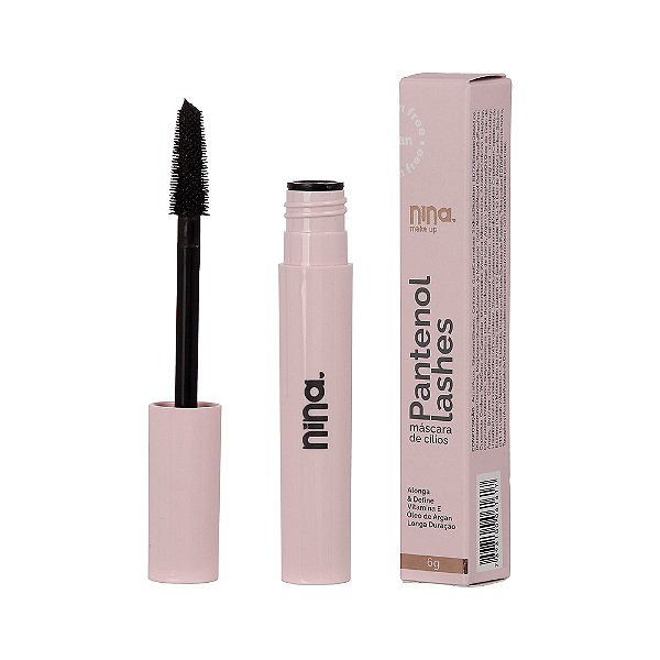 MÁSCARA DE CÍLIOS PANTENOL LASHES ALONGA E DEFINE - NINA MAKEUP - Imagem 2