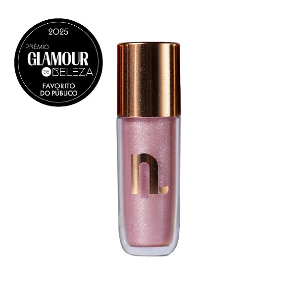 GLOSS LABIAL INSTANT GLOW QUARTZO ROSA - NINA MAKEUP