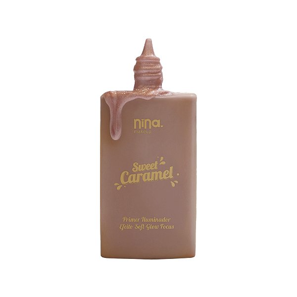 PRIMER ILUMINADOR SWEET CARAMEL - CARAMELO ROSÊ - NINA MAKEUP