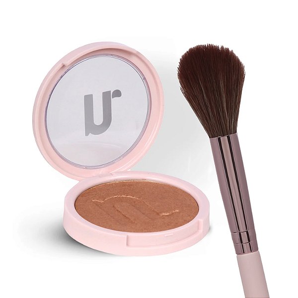 Kit Iluminador Gold + Pincel Ponta Fina