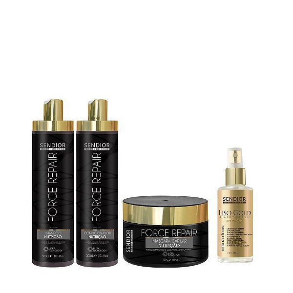 KIT FORCE REPAIR 300ml & HAIR SPLASH 110ml