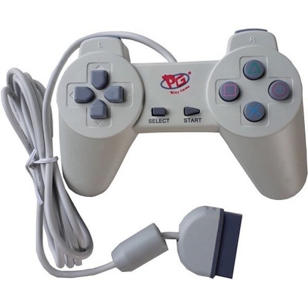 Controle Dualshock PS One Branco - PS1 - Comprar Jogos