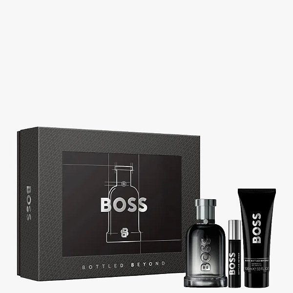 Conjunto Bottled Beyond Boss Parfum 100ml + Shower Gel 100ml + Travel Size 10ml