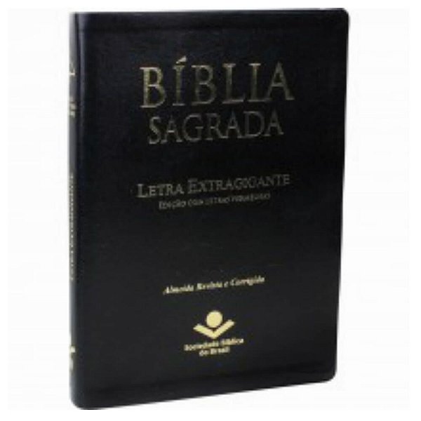 BÃ­blia Sagrada Letra Extragigante / Almeida Revista e Corrigida / Ed.  letras vermelhas / preta / SBB