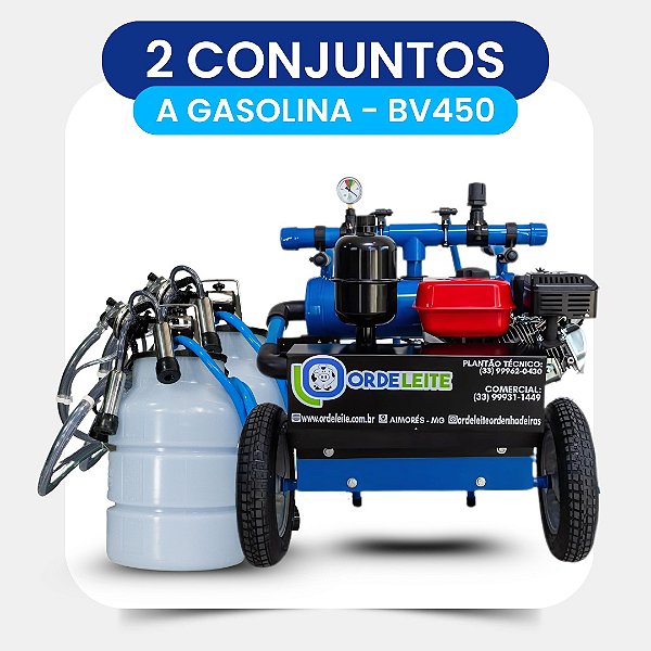 ORDENHADEIRA CARRELO BV450 2 CONJUNTOS MOTOR A GASOLINA