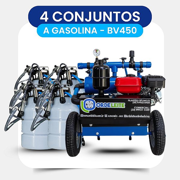 ORDENHADEIRA CARRELO BV450 4 CONJUNTOS MOTOR A GASOLINA