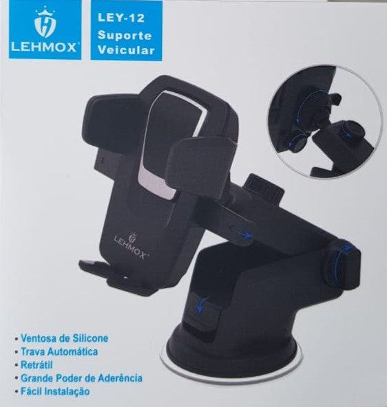 SUPORTE VEICULAR TRAVA AUTOMATICA LEHMOX LEY-12