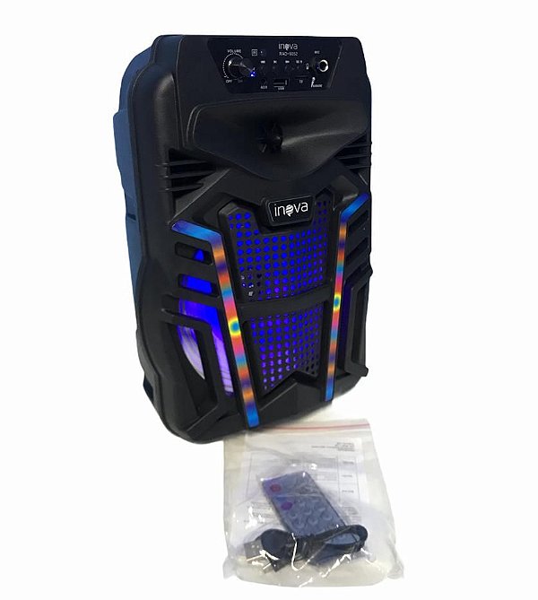 CAIXA DE SOM BLUETOOTH / TF/ USB/ AUX/ FM/ MIC INOVA RAD-9052
