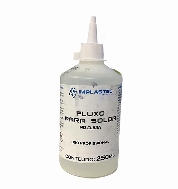 FLUXO PARA SOLDA 250ML NO CLEAN IMPLASTEC