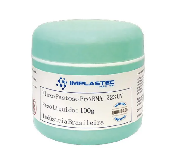 FLUXO PASTOSO PRO RMA-223 UV - 100g IMPLASTEC