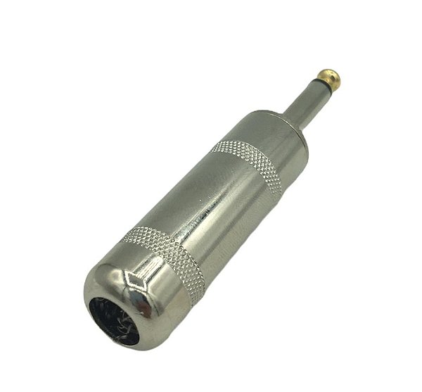 PLUG P10 MONO PARA FIO PP METAL NIQUEL PROFISSIONAL MXT