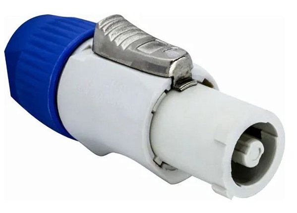 CONECTOR (M) SPEAKON ENERGIA 20A/250V-AC, 3POLOS, CINZA