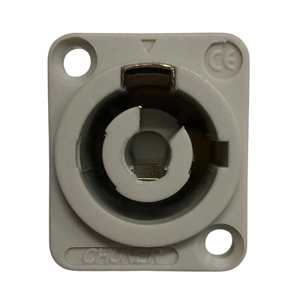 CONECTOR (F) PAINEL SPEAKON ENERGIA 20A/250V-AC, 3POLOS, CINZA