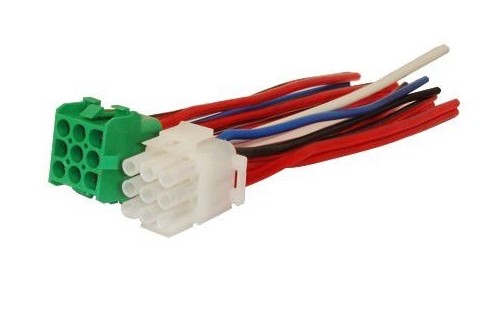 CHICOTE AUTOMOTIVO 9 VIAS 1MM MACHO/FEMEA 27CM 25A OD:3.0*7.0