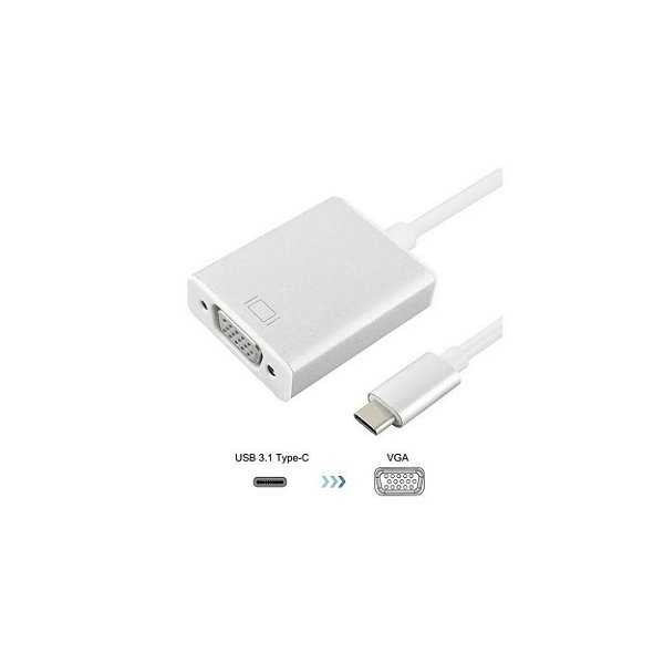 CABO ADAPTADOR USB-C 3.1 TYPE-C PARA VGA JC-TYC-VGA