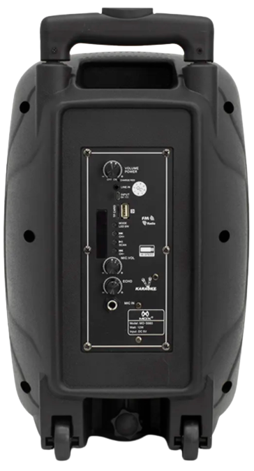 CAIXA DE SOM AMPLIFICADA MINI TROLLEY 8 POLEGADAS 12W MOX MO-S660