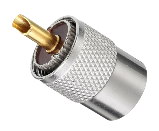 CONJUNTO CONECTOR MACHO UHF COM REDUTOR