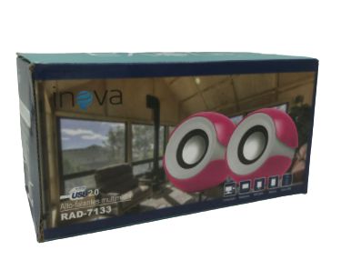 CAIXA DE SOM USB P2 P/ PC 3W INOVA RAD-7133