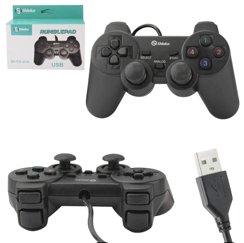 CONTROLE ANALOGICO COM FIO USB PARA PC SHINKA SH-CTL-USB