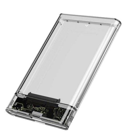 CASE EXTERNA TRANSPARENTE TYPE-C PARA HD SATA 2,5" USB 3.0 ATE 4TB CS-TY01